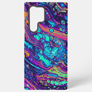 Coque Samsung Galaxy Abstrait Drip Rainbow Samsung Coque
