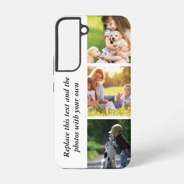 Coque Samsung Galaxy Ajouter votre propre texte et photos (Verso)