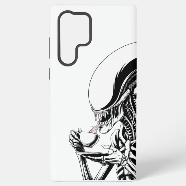 Coque Samsung Galaxy Alien Tea Time  (Verso)
