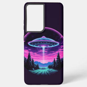 Coque Samsung Galaxy Alien vaisseau spatial rétro futuriste