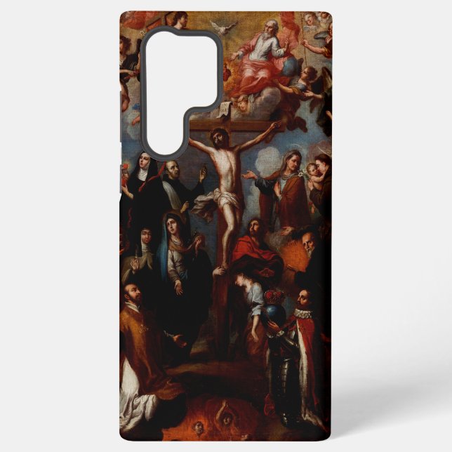 Coque Samsung Galaxy Allégorie de la Crucifixion avec les saints jésuit (Verso)