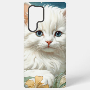 Coque Samsung Galaxy Alphonse Mucha Art Nouveau Kitten