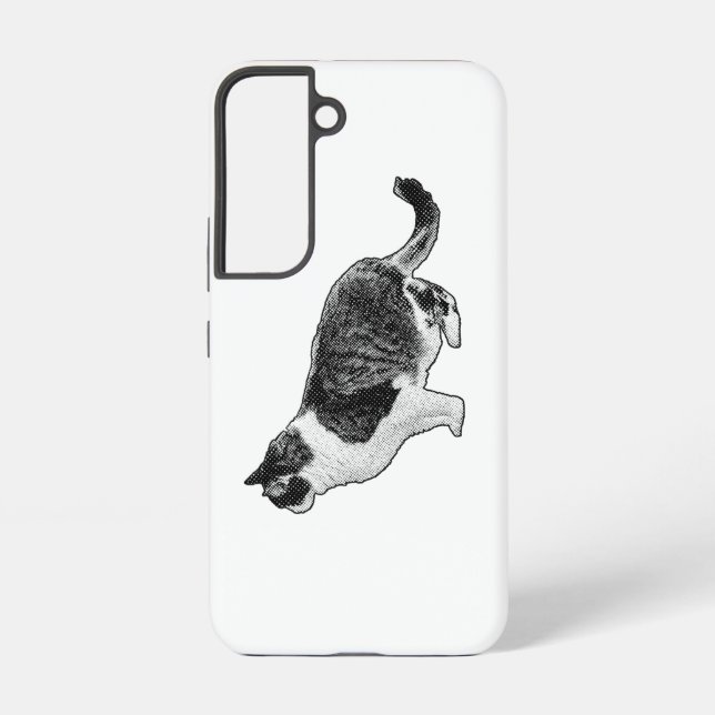 Coque Samsung Galaxy Ami rayé, forme stable (Verso)