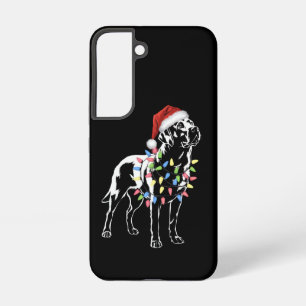 Coque Samsung Galaxy Amoureux des chiens de Noël père Noël Labrador Ret
