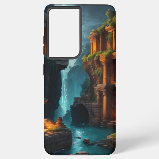 Coque Samsung Galaxy Ancienne Maison de Bain - Pools Mystiques (Verso)