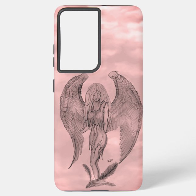 Coque Samsung Galaxy Angel en style tatouage (Verso)