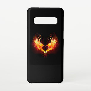 Coque Samsung Galaxy S10 Angel Fire Heart with Wings