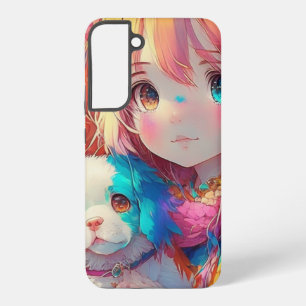 Coque Samsung Galaxy Anime Girl with Puppy