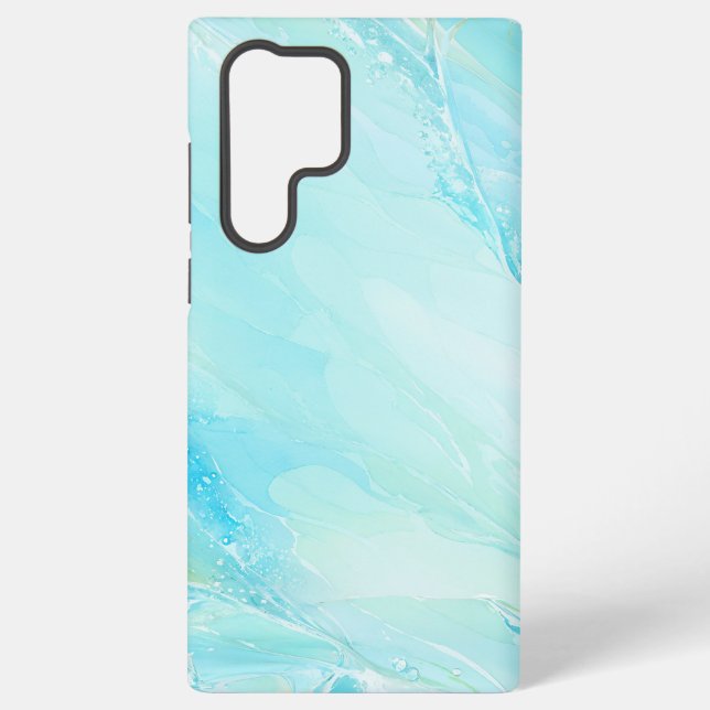 Coque Samsung Galaxy Aqua Marble Abstract Art Phone Case (Verso)