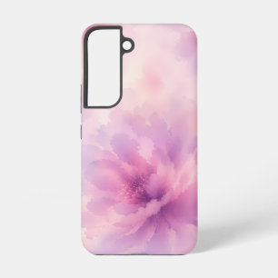 Coque Samsung Galaxy Aquarelle Fleur de Lavande Rose Abstrait