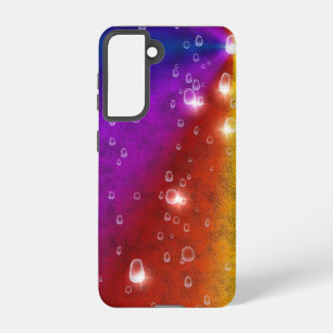 Coque Samsung Galaxy Arc-en-ciel en cuir d'éléphant Optik, Arc-en-ciel