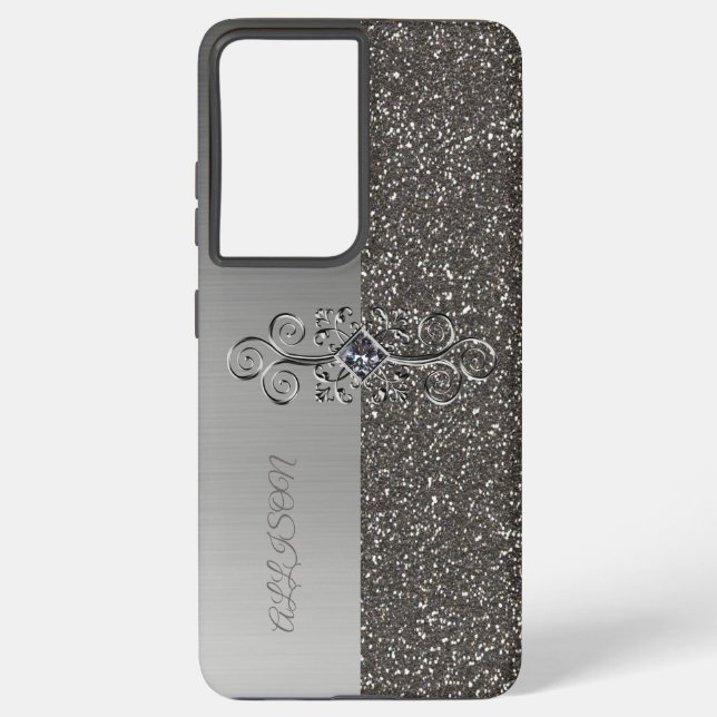 Coque Samsung Galaxy Argentée (Verso)