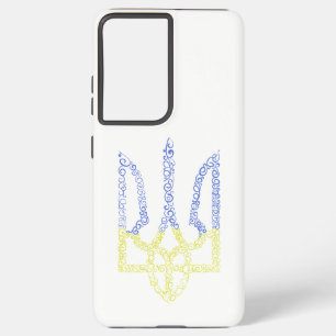 Coque Samsung Galaxy Armoiries de l'Ukraine trident motif de la spirale