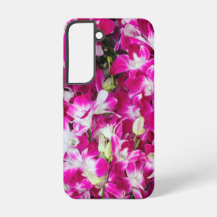 Coque Samsung Galaxy Arrière - plan de fleurs d'orchidées violettes