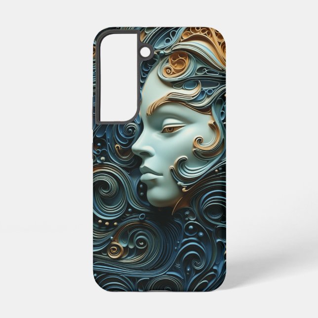 Coque Samsung Galaxy Art 3D de la femme Lune (Verso)