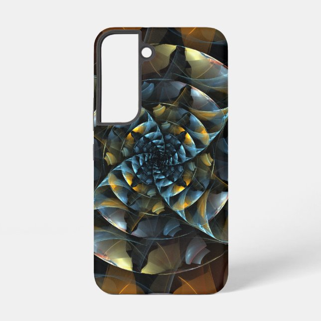 Coque Samsung Galaxy Art abstrait à roue dentée (Verso)