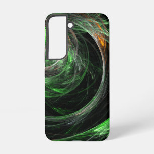 Coque Samsung Galaxy Art abstrait vert autour du monde