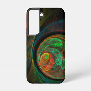 Coque Samsung Galaxy Art abstrait vert de renaissance