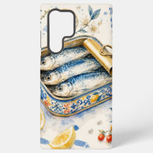 Art d'aquarelle de sardine sicilienne