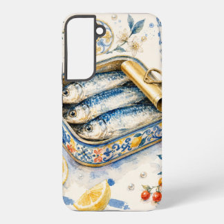 Coque Samsung Galaxy Art d'aquarelle de sardine sicilienne