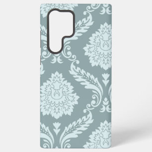 Coque Samsung Galaxy Art Rococo Damassé I Bleu Canard Œuf+Turquoise