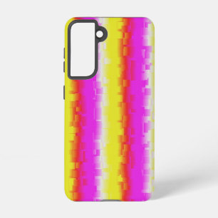 Coque Samsung Galaxy Artdeco rose Jaune Artdeco Arc-en-ciel rayures
