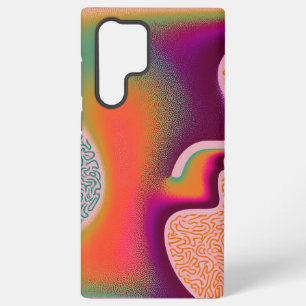 Coque Samsung Galaxy Aura fluide de labyrinthe à dégradé granuleux psyc