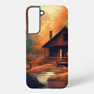 Coque Samsung Galaxy Automne/Automne/Halloween/Peinture rustique