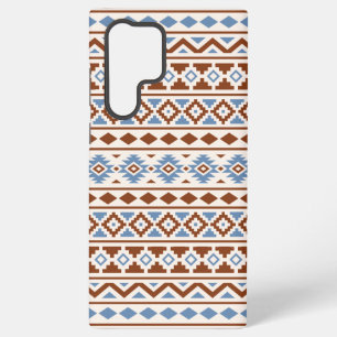 Coque Samsung Galaxy Aztec Essence Motif II Crème bleu rouille