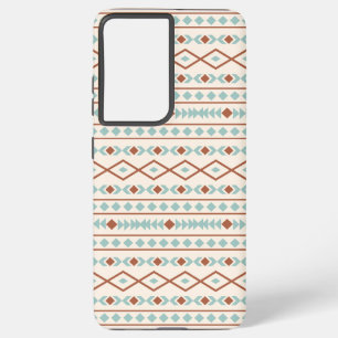 Coque Samsung Galaxy Aztec Formes Motif rouille crème Turquoise