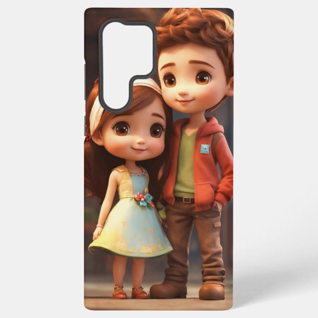 Coque Samsung Galaxy babys Romance Mobile Back Coques (Verso)
