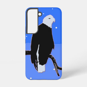 Coque Samsung Galaxy Bald Eagle en hiver - Art original de la faune