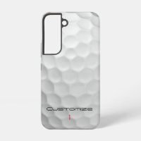 Balle de golf blanche texturée avec nom et numéro