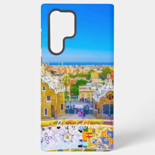 Coque Samsung Galaxy Barcelone, Espagne - Parc Guell Mosaïque Gaudi