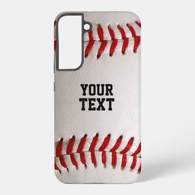 Coque Samsung Galaxy Baseball avec nom personnalisé (Verso)