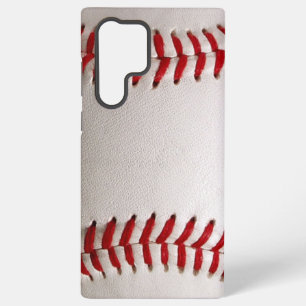 Coque Samsung Galaxy Baseball et Softball Couture Rouge
