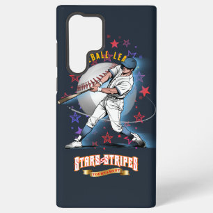 Coque Samsung Galaxy Baseball Stars & Stripes (Mode sombre)