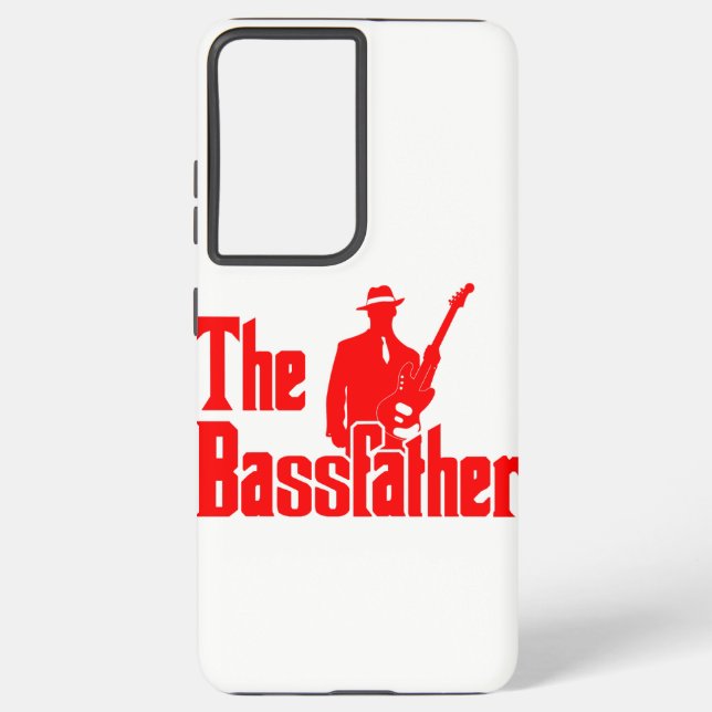 Coque Samsung Galaxy Bassfather Funny Cadeau pour bassiste guitariste (Verso)