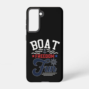 Coque Samsung Galaxy Bateau Freedom Fun 4 juillet Bateau