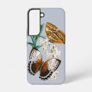 Coque Samsung Galaxy Belle illustration Vintage de papillon floral