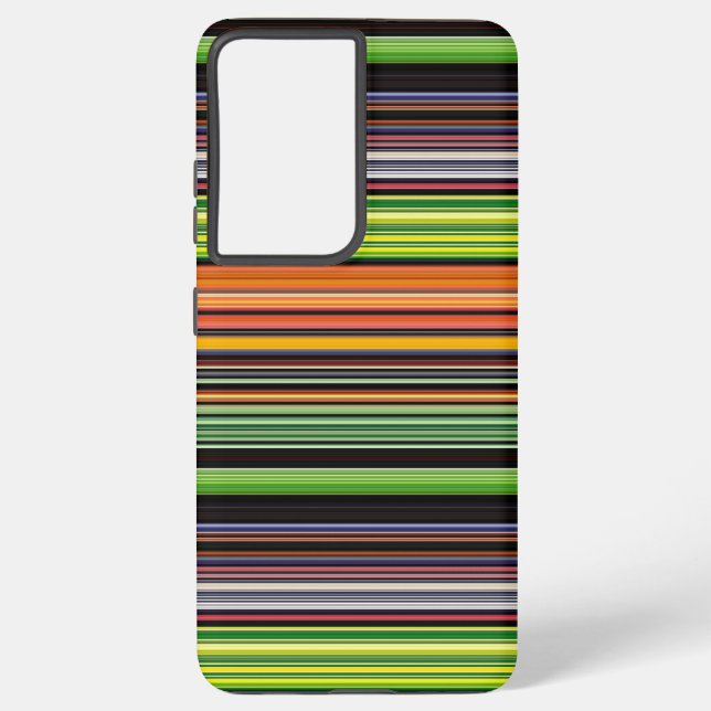 Coque Samsung Galaxy Belles rayures noires (Verso)