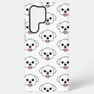 Coque Samsung Galaxy Bichon blanc mignon Frise Chien Stick Sortie
