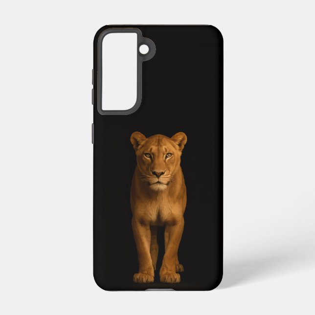 Coque Samsung Galaxy Black 4 Luxe  Galaxy S21 Case, Noble Lioness (Verso)