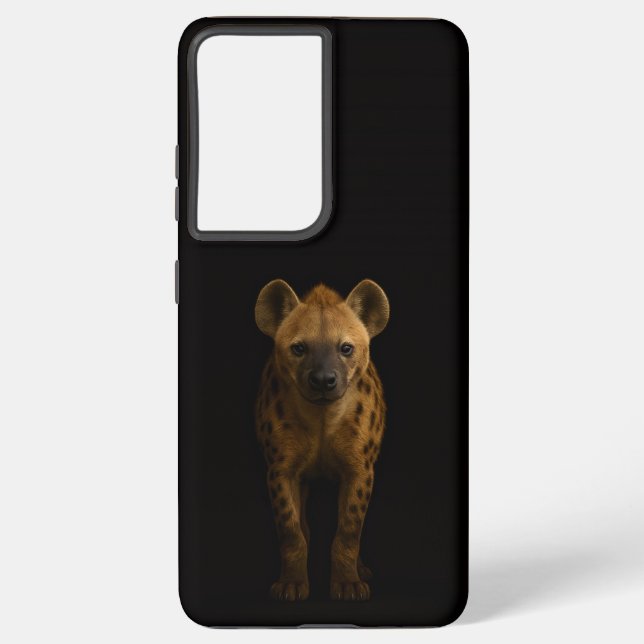 Coque Samsung Galaxy Black 4 Luxe Galaxy S21 Plus, Wild Spotted Hyena (Verso)