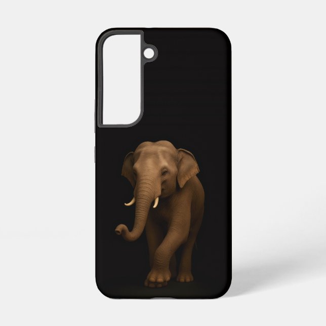 Coque Samsung Galaxy Black 4 Luxe Galaxy S22 Case, Indian Elephant (Verso)