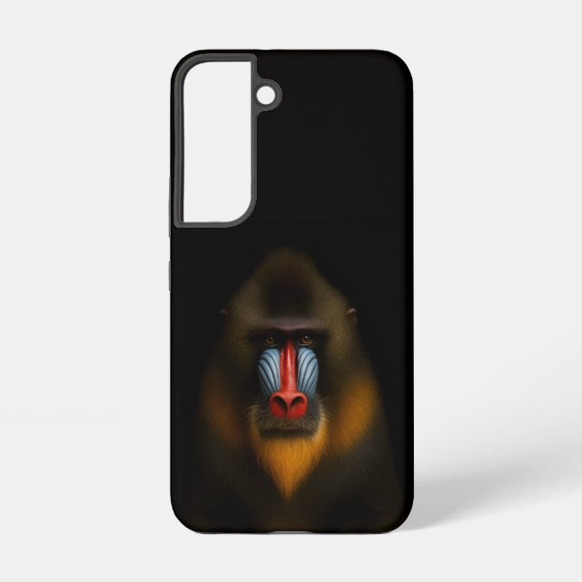 Coque Samsung Galaxy Black 4 Luxe Galaxy S22 Case, Mandrill Monkey (Verso)