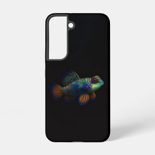 Coque Samsung Galaxy Black 4 Luxe Galaxy S22 Coque, Dragonet Mandarin (Verso)