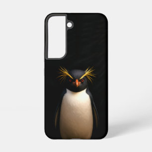 Coque Samsung Galaxy Black 4 Luxe Galaxy S22 Coque, Rockhopper Penguin