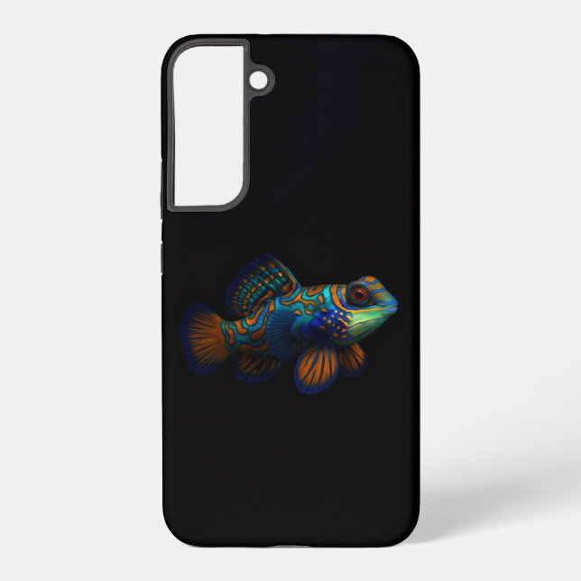 Coque Samsung Galaxy Black 4 Luxe Galaxy S22 Plus, Dragonet Mandarin (Verso)