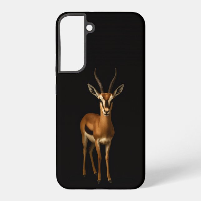 Coque Samsung Galaxy Black 4 Luxe Galaxy S22 Plus, Elegant Gazella (Verso)